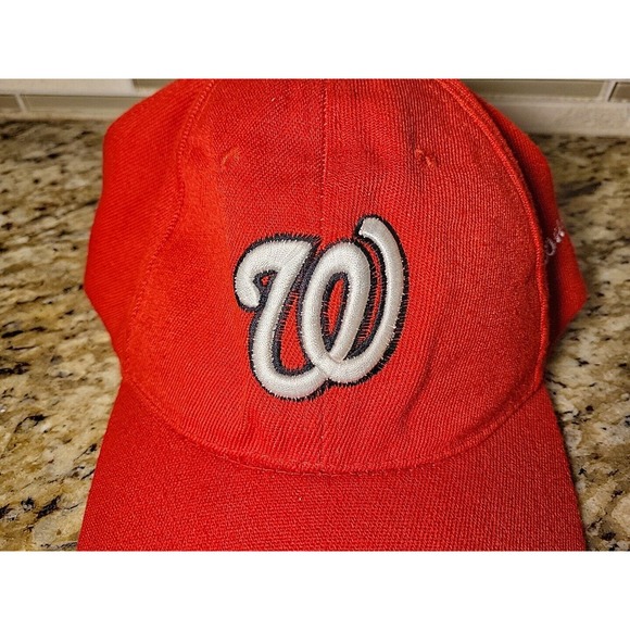 Washington Nationals Hat Cap Adjustable Strapback MLB Baseball Red - Picture 10 of 10
